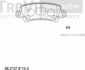 Trevi Automotive PF1173 - Komplet Pločica, disk-kočnica www.molydon.hr