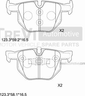 Trevi Automotive PF1269 - Komplet Pločica, disk-kočnica www.molydon.hr