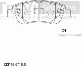 Trevi Automotive PF1261 - Komplet Pločica, disk-kočnica www.molydon.hr