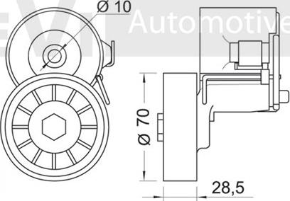 Trevi Automotive TA1513 - Natezač remena, klinasti rebrasti remen  www.molydon.hr