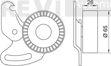 Trevi Automotive TA1574 - Vodeći valjak , klinasti rebrasti remen  www.molydon.hr