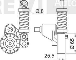 Trevi Automotive TA1655 - Natezač remena, klinasti rebrasti remen  www.molydon.hr