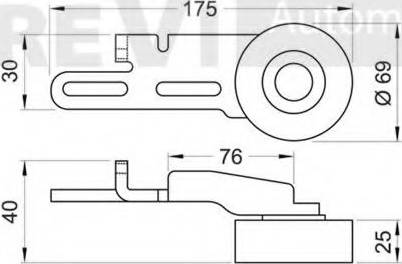 Trevi Automotive TA1062 - Vodeći valjak , klinasti rebrasti remen  www.molydon.hr