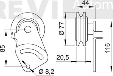 Trevi Automotive TA1081 - Natezač, klinasti remen  www.molydon.hr