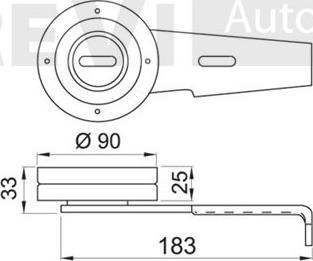 Trevi Automotive TA1087 - Vodeći valjak , klinasti rebrasti remen  www.molydon.hr