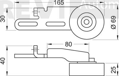 Trevi Automotive TA1123 - Vodeći valjak , klinasti rebrasti remen  www.molydon.hr