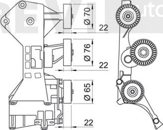 Trevi Automotive TA1815 - Natezač remena, klinasti rebrasti remen  www.molydon.hr