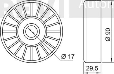 Trevi Automotive TA1356 - Vodeći valjak , klinasti rebrasti remen  www.molydon.hr