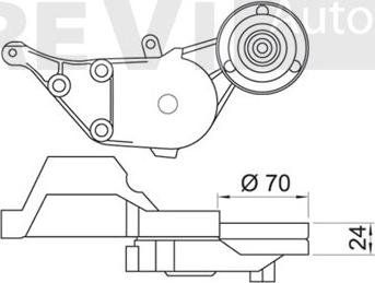 Trevi Automotive TA1243 - Natezač remena, klinasti rebrasti remen  www.molydon.hr