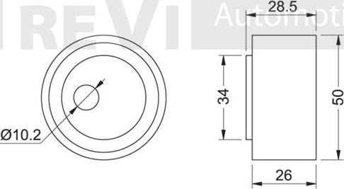 Trevi Automotive TA1262 - Vodeći valjak , klinasti rebrasti remen  www.molydon.hr