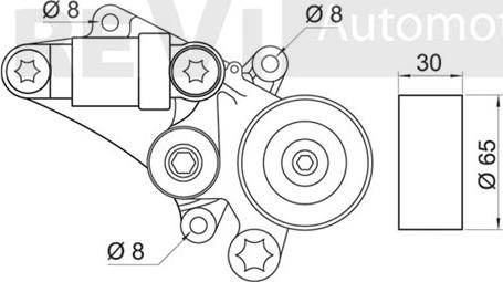 Trevi Automotive TA1731 - Natezač remena, klinasti rebrasti remen  www.molydon.hr