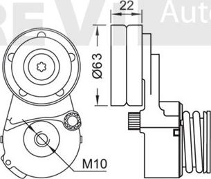 Trevi Automotive TA1721 - Natezač remena, klinasti rebrasti remen  www.molydon.hr