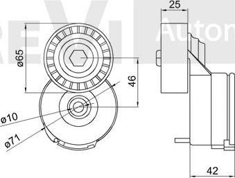 Trevi Automotive TA2153 - Natezač remena, klinasti rebrasti remen  www.molydon.hr