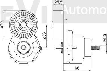 Trevi Automotive TA2166 - Natezač remena, klinasti rebrasti remen  www.molydon.hr