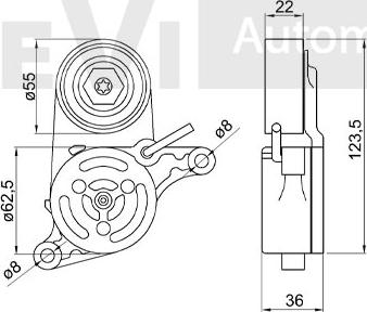 Trevi Automotive TA2188 - Natezač remena, klinasti rebrasti remen  www.molydon.hr