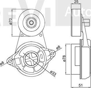 Trevi Automotive TA2139 - Natezač remena, klinasti rebrasti remen  www.molydon.hr