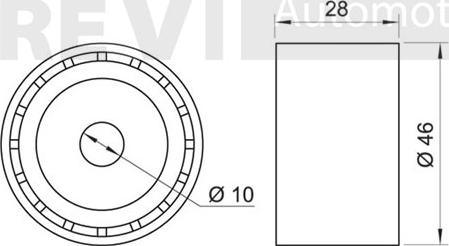 Trevi Automotive TD1452 - Vodeći valjak , zupčasti remen  www.molydon.hr