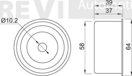 Trevi Automotive TD1418 - Vodeći valjak , zupčasti remen  www.molydon.hr