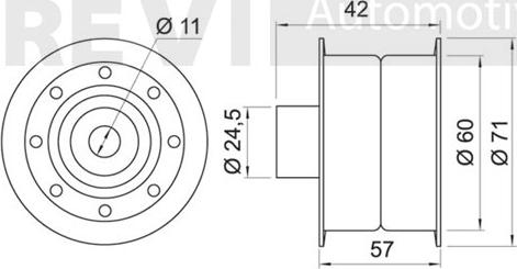 Trevi Automotive TD1429 - Vodeći valjak , zupčasti remen  www.molydon.hr