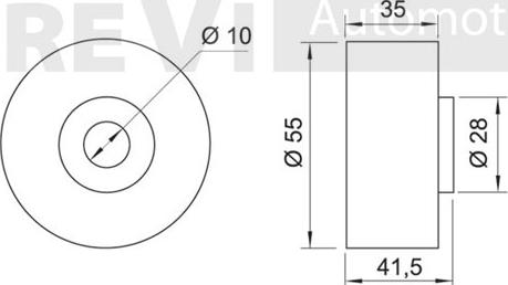 Trevi Automotive TD1424 - Vodeći valjak , zupčasti remen  www.molydon.hr