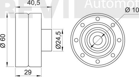 Trevi Automotive TD1470 - Vodeći valjak , zupčasti remen  www.molydon.hr