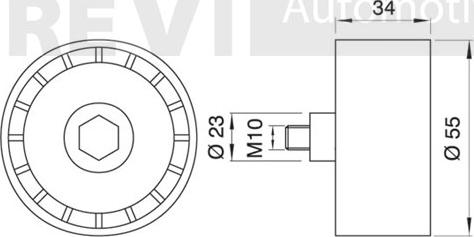 Trevi Automotive TD1546 - Vodeći valjak , zupčasti remen  www.molydon.hr