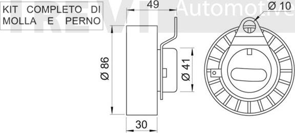 Trevi Automotive TD1535 - Natezač, zupčasti remen  www.molydon.hr