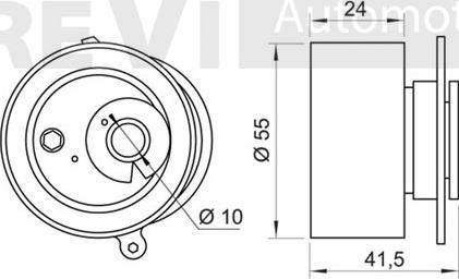 Trevi Automotive TD1575 - Vodeći valjak , zupčasti remen  www.molydon.hr