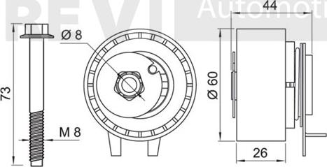 Trevi Automotive TD1687 - Natezač, zupčasti remen  www.molydon.hr