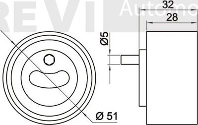 Trevi Automotive TD1630 - Natezač, zupčasti remen  www.molydon.hr