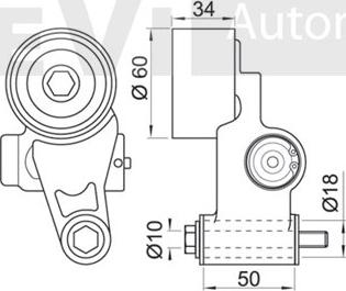 Trevi Automotive TD1627 - Natezač, zupčasti remen  www.molydon.hr