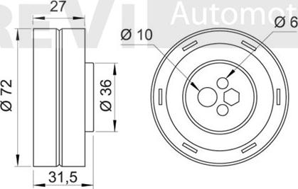 Trevi Automotive TD1040 - Natezač, zupčasti remen  www.molydon.hr