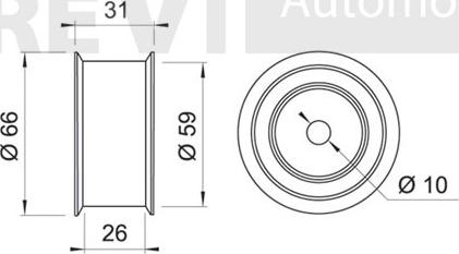 Trevi Automotive TD1042 - Vodeći valjak , zupčasti remen  www.molydon.hr