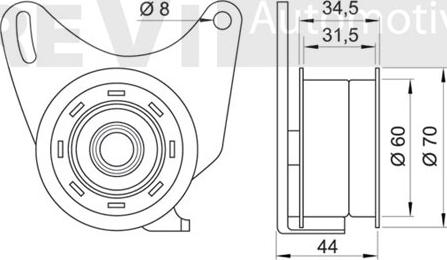 Trevi Automotive TD1054 - Natezač, zupčasti remen  www.molydon.hr