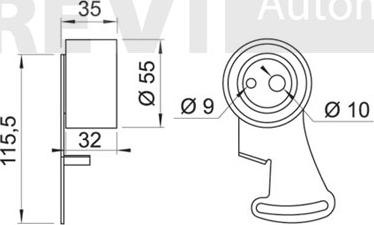 Trevi Automotive TD1060 - Natezač, zupčasti remen  www.molydon.hr