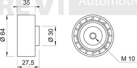 Trevi Automotive TD1019 - Vodeći valjak , zupčasti remen  www.molydon.hr