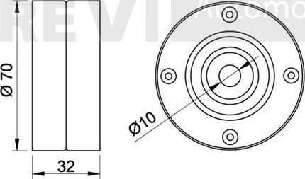 Trevi Automotive TD1086 - Vodeći valjak , zupčasti remen  www.molydon.hr