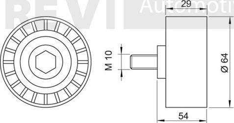 Trevi Automotive TD1075 - Vodeći valjak , zupčasti remen  www.molydon.hr