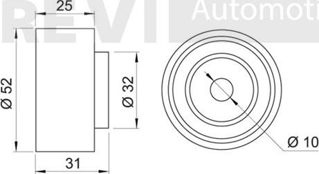 Trevi Automotive TD1142 - Vodeći valjak , zupčasti remen  www.molydon.hr