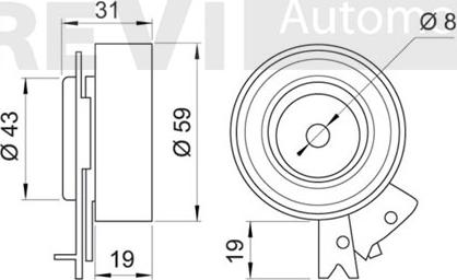 Trevi Automotive TD1113 - Natezač, zupčasti remen  www.molydon.hr