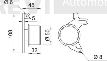 Trevi Automotive TD1126 - Natezač, zupčasti remen  www.molydon.hr