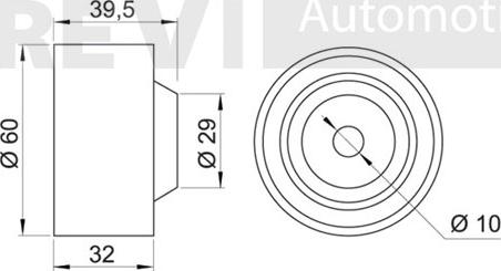 Trevi Automotive TD1174 - Vodeći valjak , zupčasti remen  www.molydon.hr