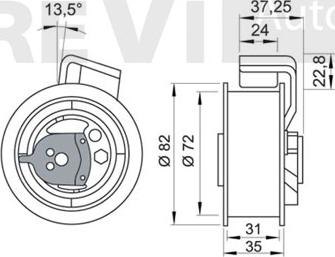 Trevi Automotive TD1334 - Natezač, zupčasti remen  www.molydon.hr