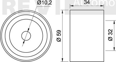 Trevi Automotive TD1331 - Vodeći valjak , zupčasti remen  www.molydon.hr