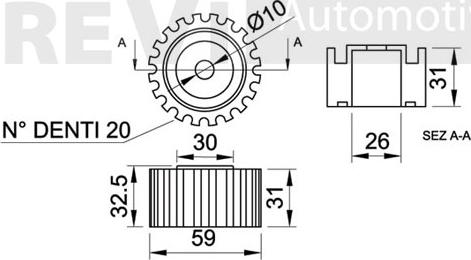 Trevi Automotive TD1245 - Vodeći valjak , zupčasti remen  www.molydon.hr