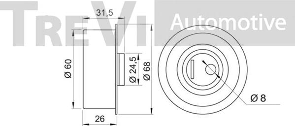 Trevi Automotive TD1248 - Natezač, zupčasti remen  www.molydon.hr