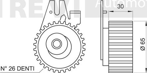 Trevi Automotive TD1287 - Natezač, zupčasti remen  www.molydon.hr