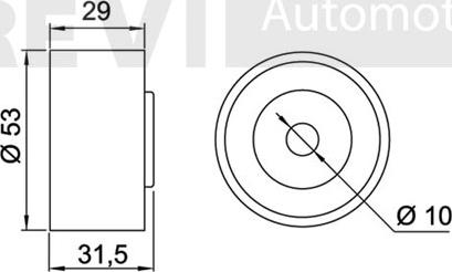 Trevi Automotive TD1231 - Vodeći valjak , zupčasti remen  www.molydon.hr