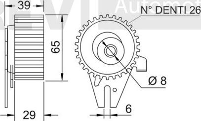 Trevi Automotive TD1228 - Natezač, zupčasti remen  www.molydon.hr