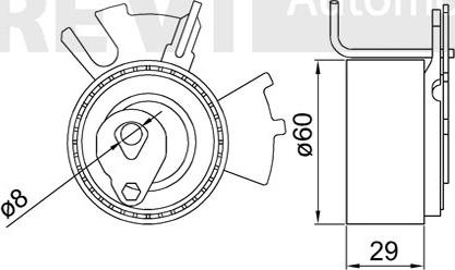 Trevi Automotive TD1743 - Natezač, zupčasti remen  www.molydon.hr